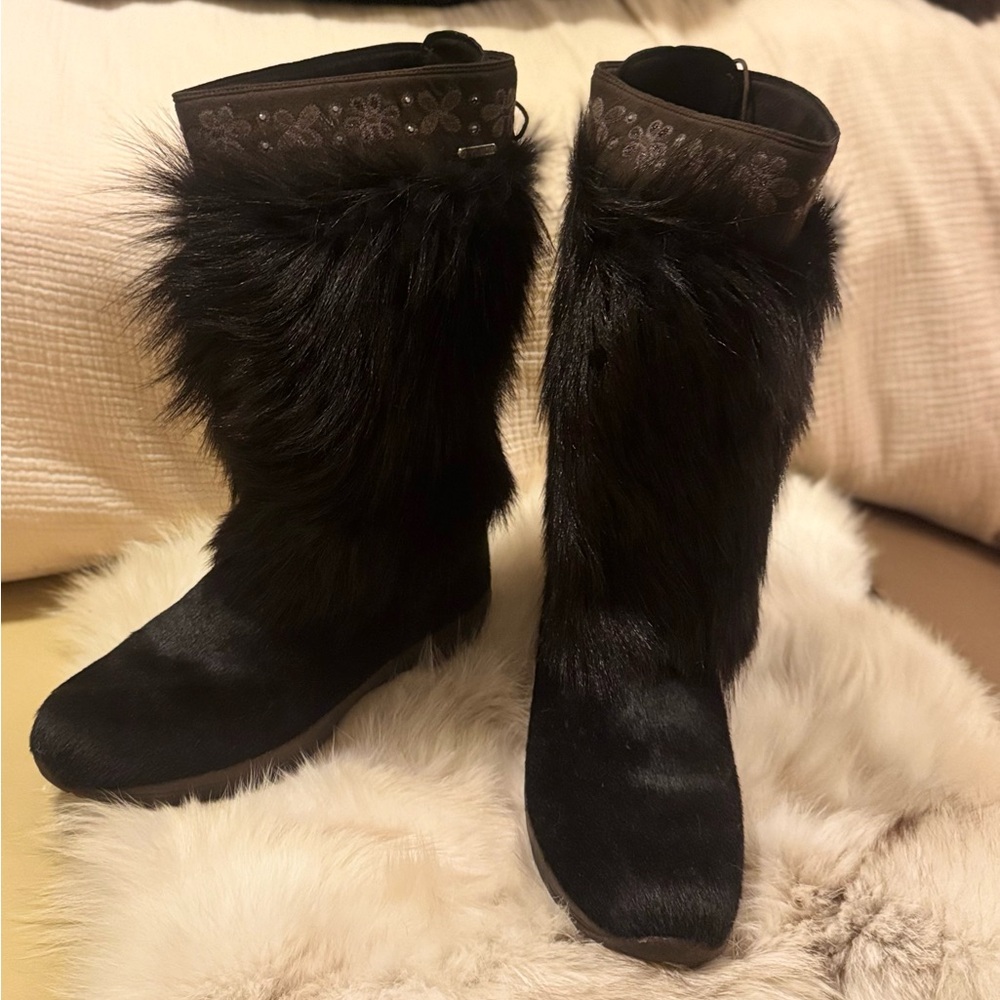 TECHNICA Apres Ski Fur-Trimmed Women's Boots size 10.5